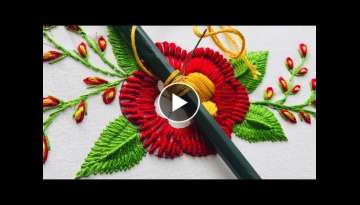 Hand Embroidery: Brazilian Embroidery Flower / Brazilian embroidery stitches for beginners