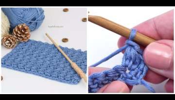 Watch how to crochet the even berry stitch (video and written instructions)