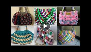 Top Stylish And Attractive Crochet Fancy Hand Bags Designs Collection