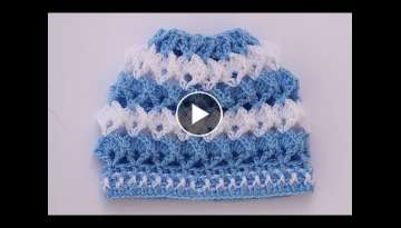Gorro de bebe a crochet a juego con trajecito muy facil y rapido Gorro de bebe a crochet a juego con trajecito muy facil y rapido