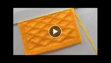 Beautiful Knitting Stitch Pattern For Babies Blanket/Sweater