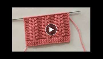 Beautiful Knitting Stitch Pattern For Sweater/Cardigan