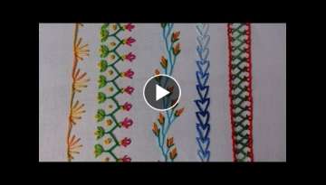 Hand embroidery stitches tutorial for beginners. Part-2. decorative stitches.