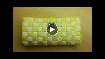 Clutch Wallet with plastic canvas