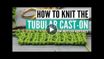 How to knit a tubular cast on - flat or in the round [without a gap]