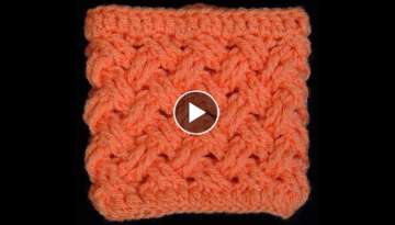 Crochet : Punto Entrecruzado (Tejido de Cesta)