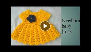 Crochet newborn baby frock /Hindi (part 1)
