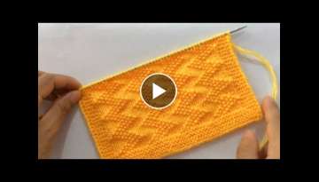 ZigZag Knitting Stitch Pattern For Blanket/Sweater