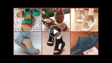 Latest & Stylish New Crochet Slipers//Sandals Designs Ideas 2022