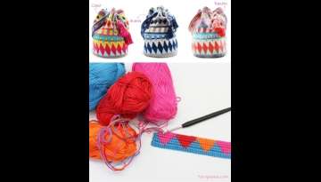 Multicolor Mochila Tapestry Crochet Tutorial