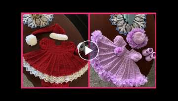 New And Stylish Crochet Handmade Baby Girl Frocks Designs