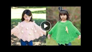 Super pretty crochet baby girls poncho designs and new ideas