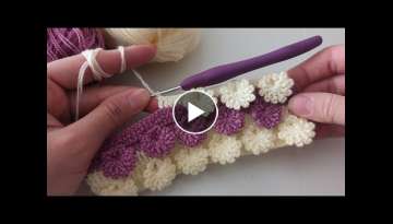 WONDERFUL very beautiful and easy crochet baby blanket, shawl, bedspread model