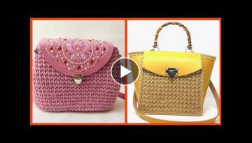 Very Beautiful And Stylish New Crochet Handbags designs // crochet handbags // crochet bags image...
