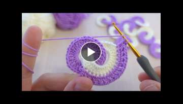 Easy Crochet Knitting - Super Easy Hairband Knitting - Model How to crochet Stitch-Como Tejer