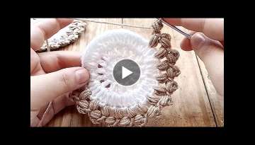 Very Beautiful Crochet Knitting | Coaster | Step by Step for Beginners