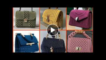 Most Beautiful and stylish New crochet handmade handbags designs ideas