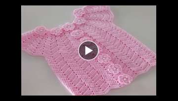 Tig isi bebek yelegi/zigzag model yelek yapimi/crocheted baby vest
