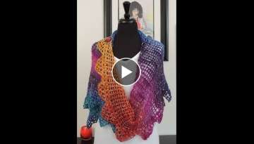Crochet: Chal Asimetrico Triny
