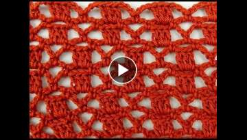 Crochet: Punto Enrejado # 8