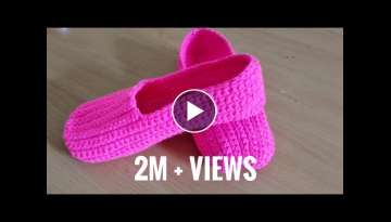 5,6 number ke woolen crochet shoes, socks l DIY TUTORIAL