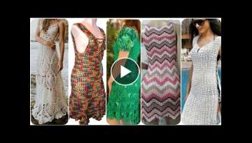 Extremely & stylish plus size Crochet knitting women dresses collection 2021-22