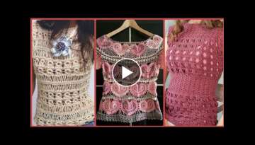 Most Beautiful & Stylish Hand Made Crochet Tunic Top//Blouses Designs Collections 2022-23