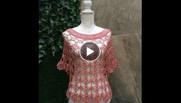 TEJE BLUSA ROSALİA - CROCHET facil y rapido - YO TEJO con LAURA CEPEDA