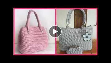 Soo Beautiful And Amazing Crochet handbags designs // latest crochet handbags images