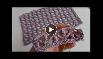 Yapımı kolay tığ işi muhteşem örgü sal modeli how to crochet knitting