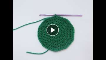 How to Crochet a Perfectly Flat HDC circle