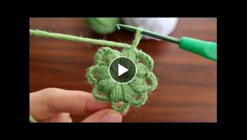 Super Easy Crochet Knitting Motif - Çok Kolay Muhteşem Tığ İşi Motif Yapılışı