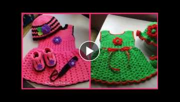 Very Comfortable And Unique Crochet Handmade Baby Girl Frocks Designs |All About Glamour