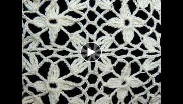 Crochet : Uniones Motivo Cuadrado de 4 petalos