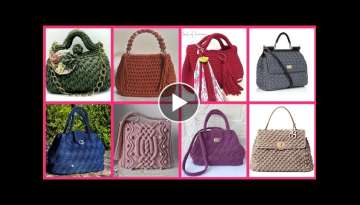 Marvelous And Stylish New Crochet Handbags Designs // latest Designer handbags collection for gir...