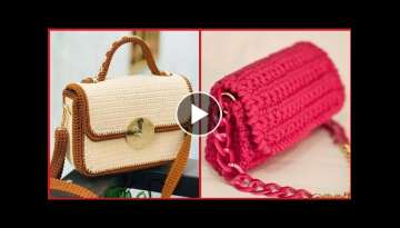 Most Beautiful and stylish New crochet handbags designs for Girls