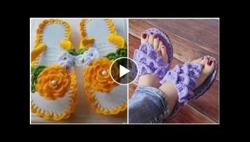 New design and ideas for ladies of foot wear crochet shoes design