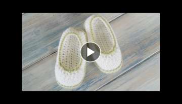 (Crochet) How To - Crochet Pretty Picot Baby Newborn Booties