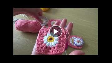 Crochet Daisy Flowers - Daisy centres for granny squares and decorations