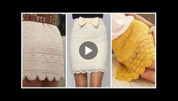 short Awesome Lace Crochet Mini skirt crochet