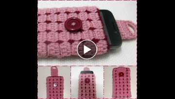 Cell phone case Part-1 crochet Tutorial-Hackovanie Crochet