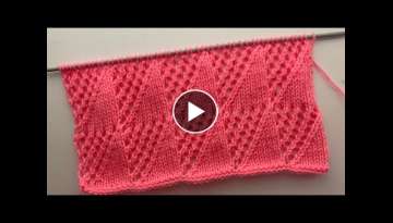 Knitting Stitch Pattern For Cardigan/Sweater/Jacket/Frocks