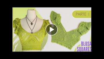 Crochet blouse with crochet step by step - Blouse weaved a crochet - Blouse crochet