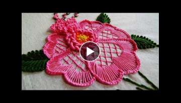 Hand Embroidery: Flower Embroidery for Cushions