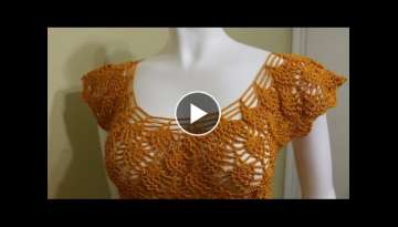 Blusa Facil con Pinas Crochet