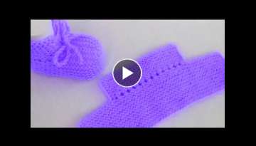 New design baby booties in easy step by step must try this