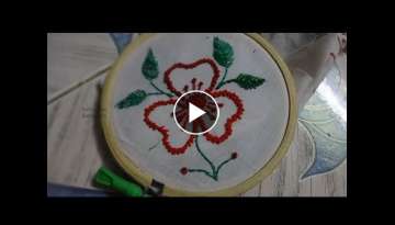Hand Embroidery Flower Design 