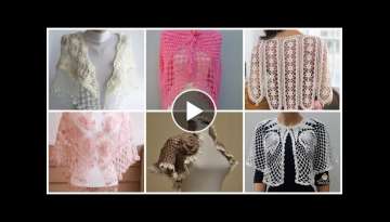 Crochet bolero/Fashion Crochet Bolero and #bridal shawl Styles