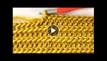 Front Two Loop Half Double Crochet Stitch