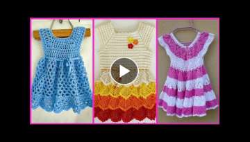 Beautiful Elegant Crochet Baby Frocks pattern Dress Design